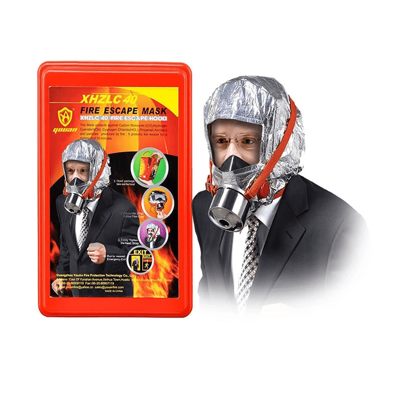 High Quality Fire Escape Mask Model: XHZLC40 – Silver
