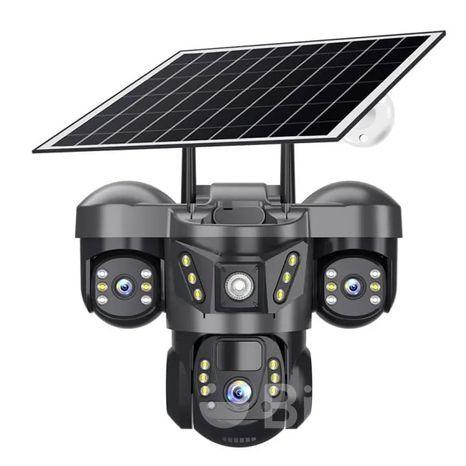 V380 Pro 3-Lens 4G Solar Wi-Fi Outdoor PTZ Camera