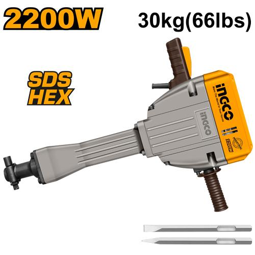 INGCO Demolition Breaker PDB22001 (2200W) Ultra Heavy-Duty 30kg