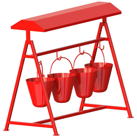 Fire Bucket with Stand