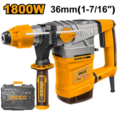 INGCO Rotary Hammer RH18008 (1800W) Heavy-Duty SDS-Plus