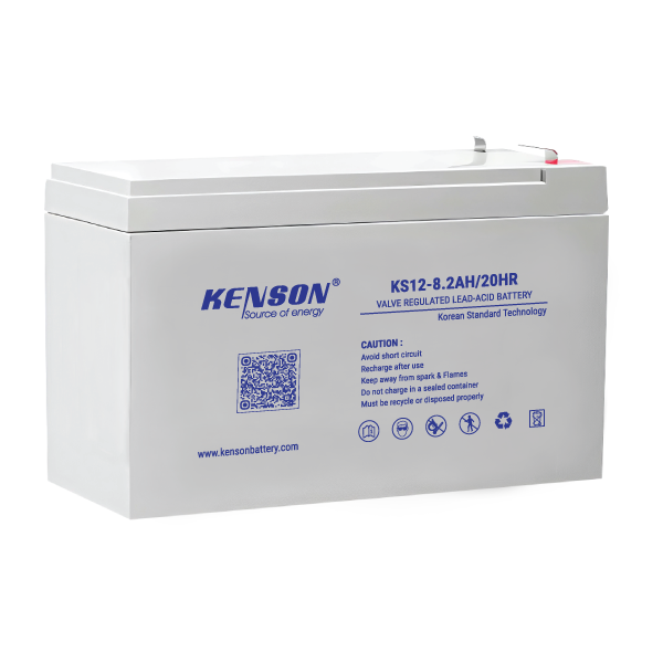 KENSON 12V 8.2Ah Rechargeable Sealed Lead Acid (SMF) Battery KS12-8.2AH