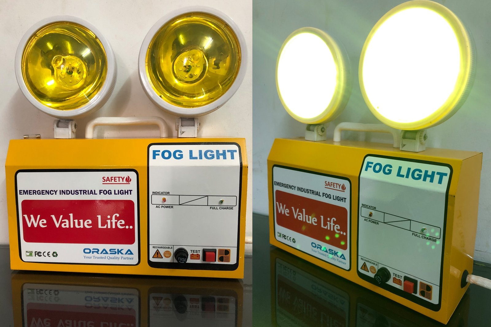 ORASKA 6W Emergency Fog Light with Li-ion Battery