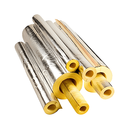 Rockwool Pipe Insulation with Aluminium Foil – Industrial & HVAC Pipe Insulation