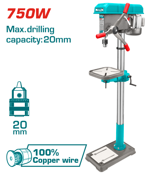 Total Drill Press 750W Model TDP207505